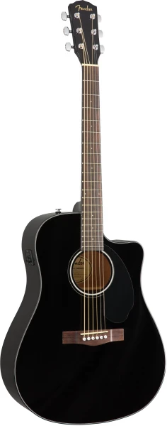 Акустическая гитара Fender CD-60SCE BLK электро