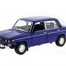 Машина "АВТОПАНОРАМА" ВАЗ 2106 синяя ,1/22, инерция, Pull Bаck механизм, в/к 10*12*22 cм