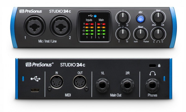 Аудиоинтерфейс PreSonus Studio 24C Аудиоинтерфейс PreSonus Studio 24C