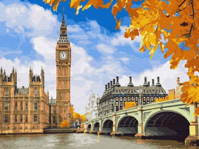 Картина по номерам 40х50 Биг Бен (28 цветов)
