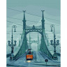 Картина по номерам 40х50 БУДАПЕШТ. МОСТ СВОБОДЫ (21 цвет)
