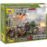 Сборные солдатики ZVEZDA Советский пулемёт "Максим" расчетом 1941-43гг, 1/72