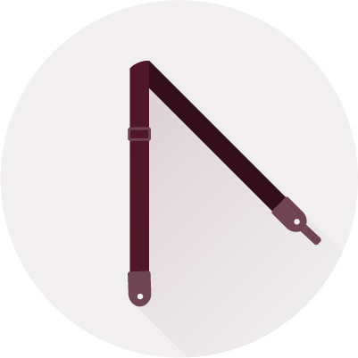 Ремень для гитары BAGDASAR GUITARS 00123 Изумруд