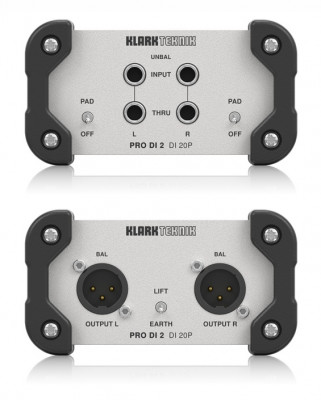 Директ бокс KLARK TEKNIK DI 20P пассивный, двухканальный