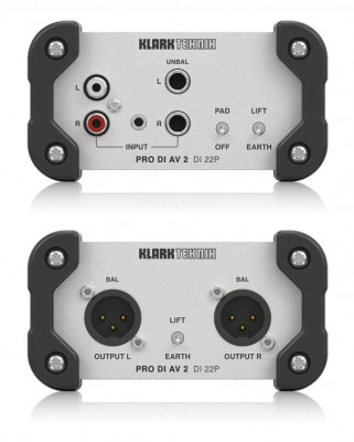 Директ бокс KLARK TEKNIK DI 22P пассивный стерео