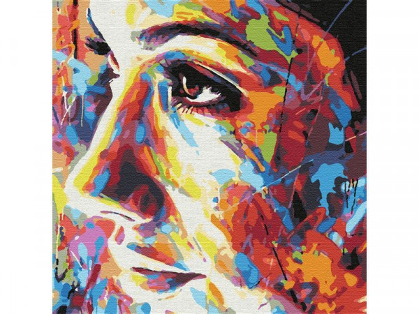 Картина по номерам 30х30 В СТИЛЕ ГРАФФИТИ (21 цвет)