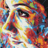 Картина по номерам 30х30 В СТИЛЕ ГРАФФИТИ (21 цвет)