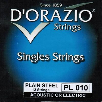 Струна первая D'ORAZIO PL010, для акустической или электрогитары