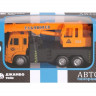 Машина "АВТОПАНОРАМА" "Кран", оранжевый, 1/54, инерция, в/к 16,5*6,4*9 см