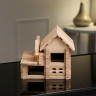 Конструктор деревянный «Домик с балконом», 136 деталей, массив бука
