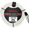 Кабель микрофонный Kirlin LGA-594L 2M WH, 2 м