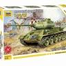 Сборная модель ZVEZDA Советский средний танк Т-34/85 (сборка без клея), 1/72