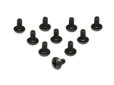 Винт с полукруглой головкой M3x8 под крестовую отвертку, 10шт.