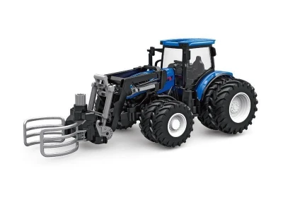 Р/У фермерский трактор Korody с погрузчиком тюков, мет. кузов, двойные колеса 1/24 2.4G 6CH RTR