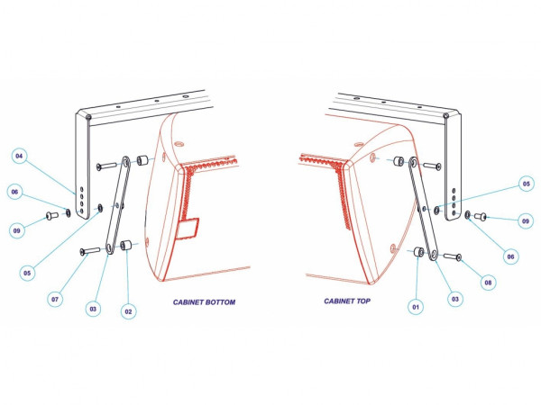MARTIN AUDIO CDDYA12B-WR Всепогодная лира для акустической системы CDD12, цвет черный