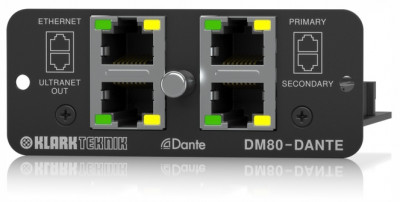 Интерфейс KLARK TEKNIK DM80-DANTE DANTE 16 I/O и ULTRANET 16 OUT