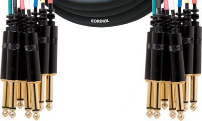 Мультикор Cordial CML 8-0 PP 5 C 8xмоно-джек 6,3 мм/8xмоно-джек 6,3 мм, 5м