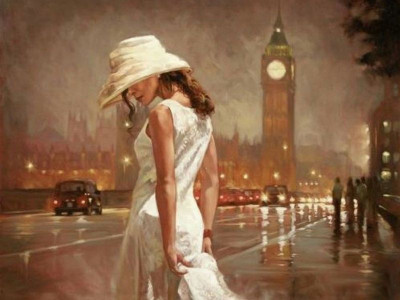 Картина по номерам 40х50 ПОСЛЕ ДОЖДЯ (24 цвета)