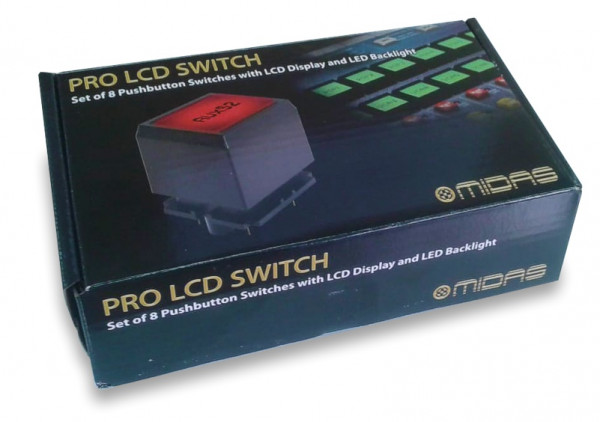 Комплект из 8 кнопок MIDAS PRO LCD SWITCH
