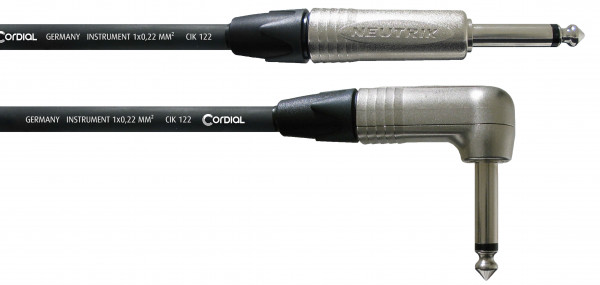 Инструментальный кабель Cordial CXI 3 PR угловой