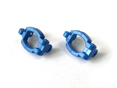 Капролоновые держатели поворотных кулаков для Remo Hobby 1/16, синие, тюнинг  (2 шт)