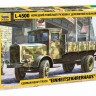 Сборная модель ZVEZDA Немецкий тяжёлый грузовик с деревянной кабиной L-4500, 1/35
