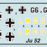 Немецкий самолет Юнкерс Ю-52 1/200